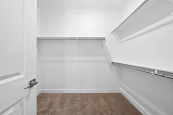 Walk-in closet in main bedroom